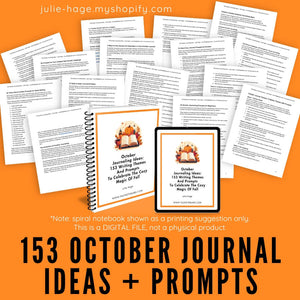 153 October Journaling Ideas: *digital product*