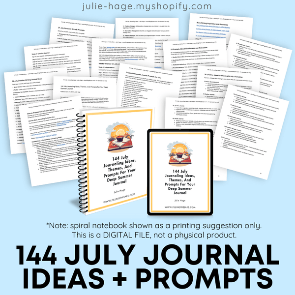 144 July Journaling Ideas: *digital product*