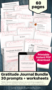 Gratitude Bundle: printable *digital product* - LIMITED TIME OFFER