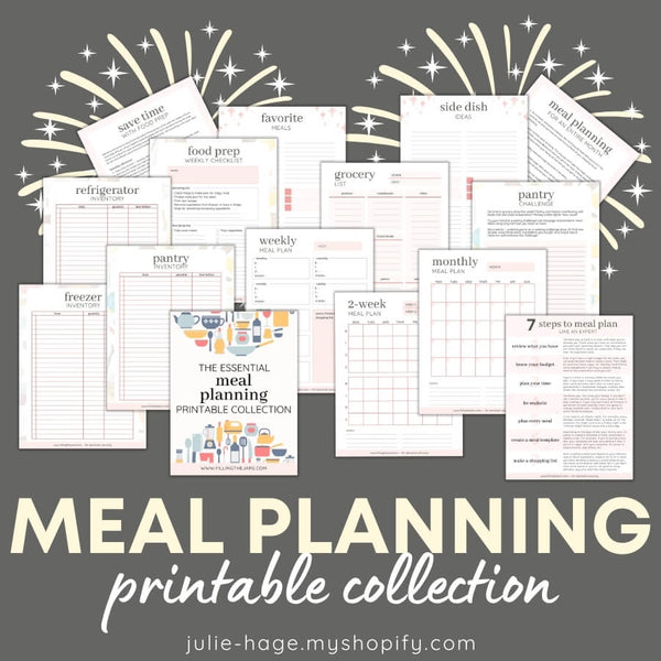 Essential Meal Planning Printables Collection: *digital product*