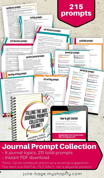 Journal Prompt Collection, Volume One: printable *digital product*