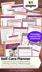 Self-Care Planner: printable *digital product*
