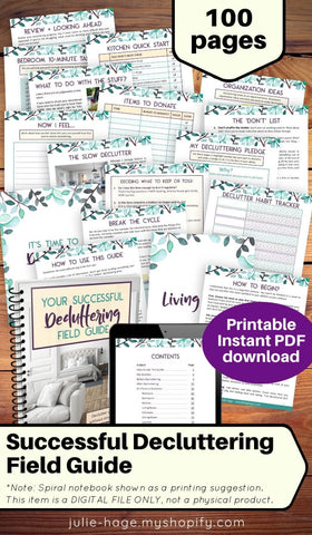 Your Successful Decluttering Field Guide - *digital product* - SECOND CHANCE OFFER