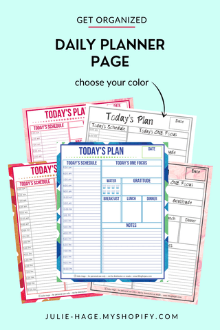 Daily Planner Page printable *digital product*