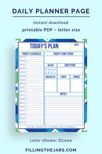 Daily Planner Page [Ocean]