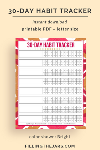 30-Day Habit Tracker [Bright]