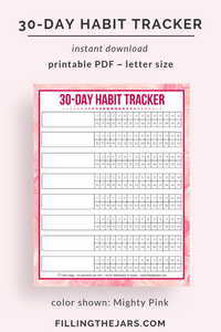 30-Day Habit Tracker [Mighty Pink]