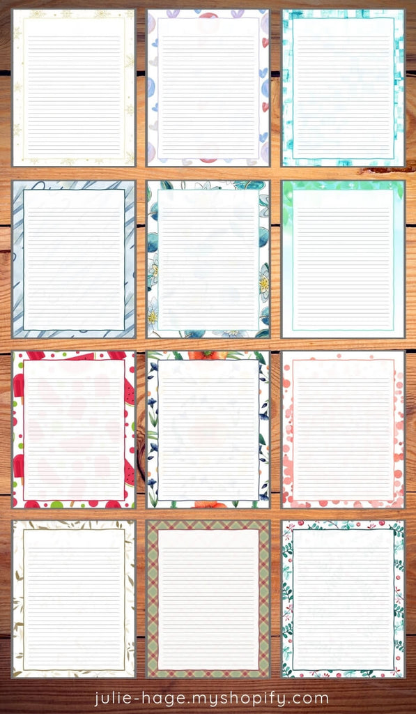 Printable Journal Paper, Alphabet Charts, & Journal Covers for